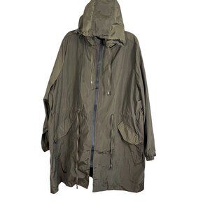 IN Voland Jacket Military 26W Green Neutral Minimalist Raincoat Preppy Army 80s